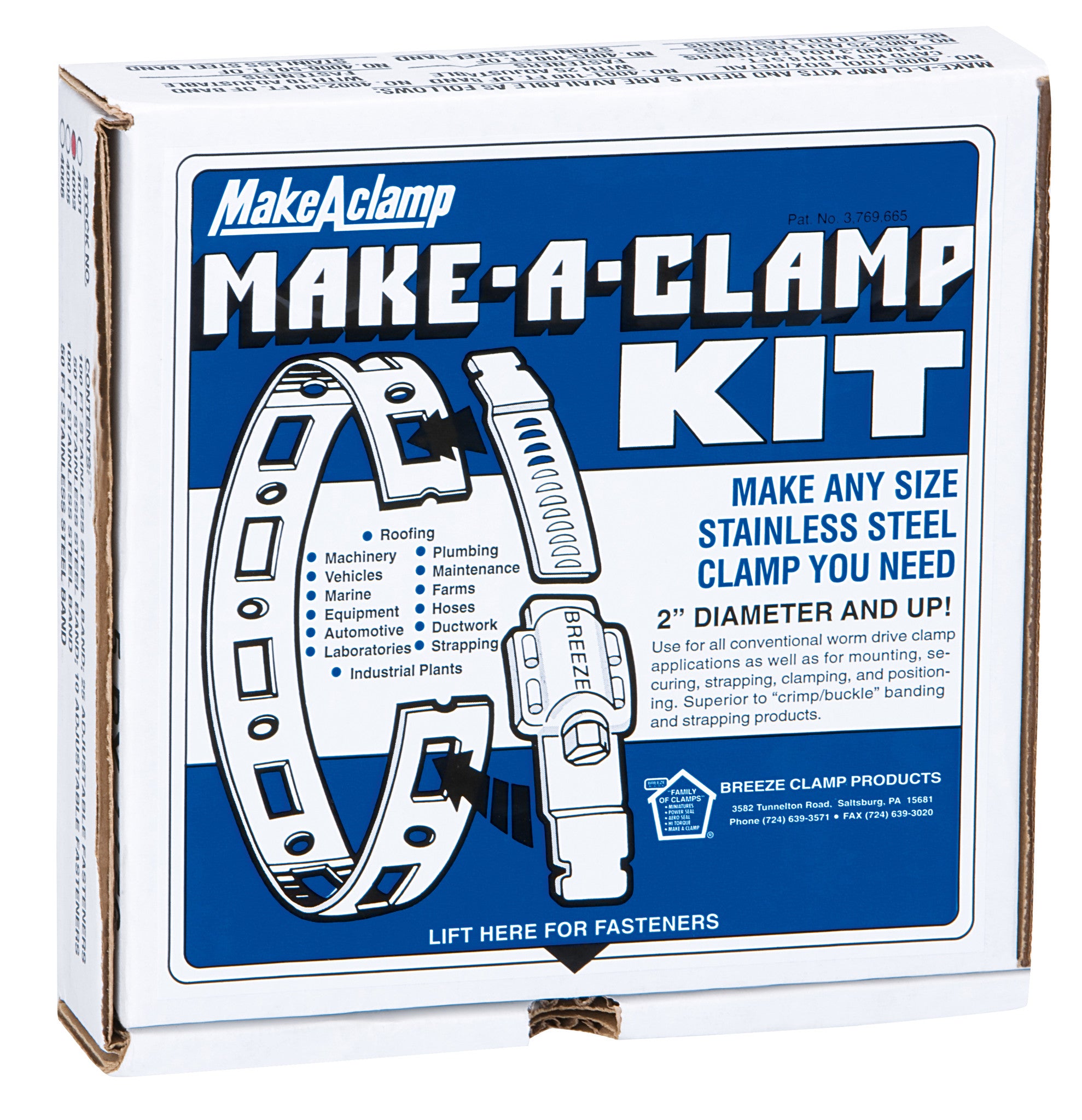 Breeze 4006 Make-A-Clamp Kit(50ft band only)