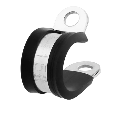 Stainless Rubber Cushioned Clamps 3/8"