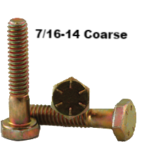 7/16-14 x 1-1/4" Hex Cap Screws Grade 8 YZ (50pk)
