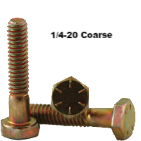 1/4-20 x 5" Hex Cap Screws Grade 8 YZ (100pk)