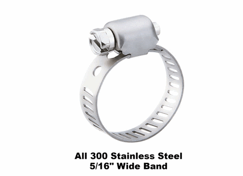 Breeze Mini Hose Clamps, All 300 SS #20 (3720)