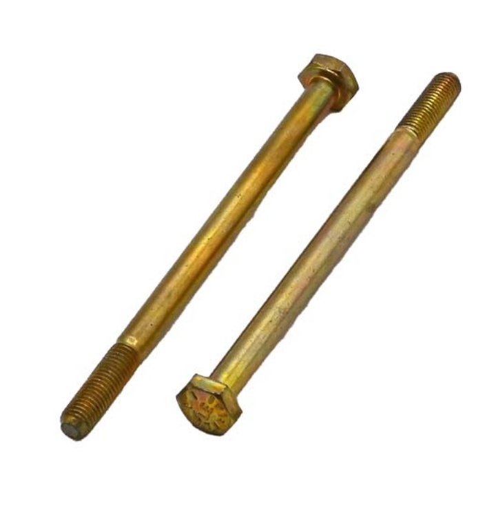 3/8"-24 x 8" Hex Cap Screw, Grade 8, Zinc Yellow