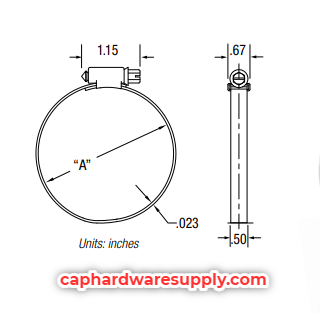 66000 Power Seal Clamp, SS Band, 316 SS Marine Grade 12 (11/16 - 1 1/4)