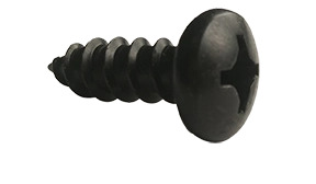 #14 x 3/4 Sheet Metal Screw Philips Pan Black