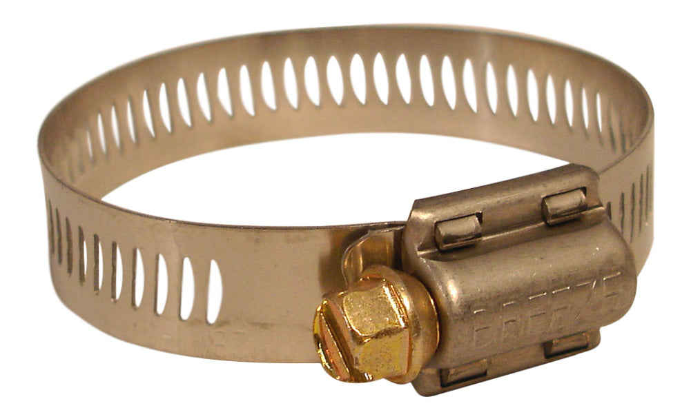 Power Seal USA Hose Clamps, Size 6, SS w/ Plated Screw