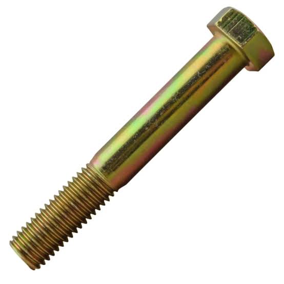 3/4"-16 x 2 3/4" Hex Cap Screw, Grade 8, Zinc Yellow