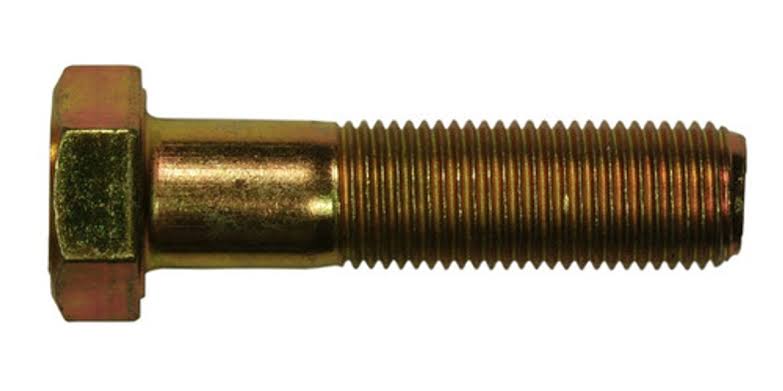 7/8"-14 x 3 1/4" Hex Cap Screw, Grade 8, Zinc Yellow