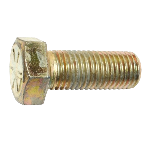 7/8"-9 x 2 1/4" Hex Cap Screw, Grade 8, Zinc Yellow