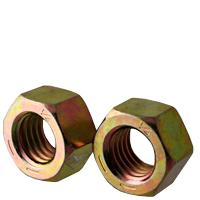 Grade 8 Hex Nuts Yellow Zinc - Coarse 5/8-11 (50pk)