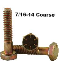 7/16-14 x 1-1/4" Hex Cap Screws Grade 8 YZ (50pk)