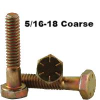 5/16-18 x 6" Hex Cap Screws Grade 8 YZ (100pk)