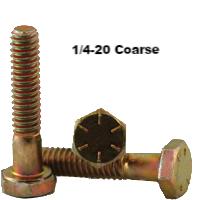 1/4-20 x 4-1/2" Hex Cap Screws Grade 8 YZ (100pk)