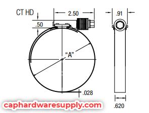Constant Torque Hose Clamps Heavy Duty 600 (5 1/4 - 6 1/8)