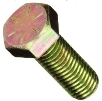 1"-8 x 1 1/2" Hex Cap Screw, Grade 8, Zinc Yellow