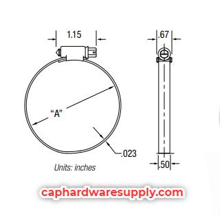 66000 Power Seal Clamp, SS Band, 316 SS Marine Grade 12 (11/16 - 1 1/4)