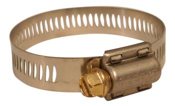 Power Seal USA Hose Clamps, Size 6, SS w/ Plated Screw