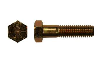 3/4"-16 x 9" Hex Cap Screw, Grade 8, Zinc Yellow