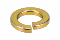 5/16" Regular Split Lock Washer Yellow Zinc Plated