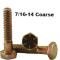 7/16-14 x 1-1/4" Hex Cap Screws Grade 8 YZ (50pk)