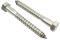 Hex Lag Bolt Stainless 3/8 x 4-1/2