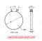 66000 Power Seal Clamp, SS Band, 316 SS Marine Grade 12 (11/16 - 1 1/4)