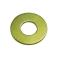 1 3/4" SAE Flat Washer, Through-Hardened Steel, Zinc Yellow