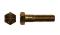 3/4"-16 x 9" Hex Cap Screw, Grade 8, Zinc Yellow